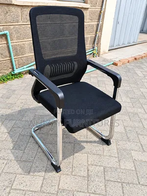 Black Mesh Visitor Chair - Brand New