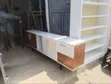 7ft TV Stand with Drawers and Shelves - 1
