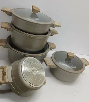 10pcs Uakeen Non-stick Cookware Set with Glass Lid