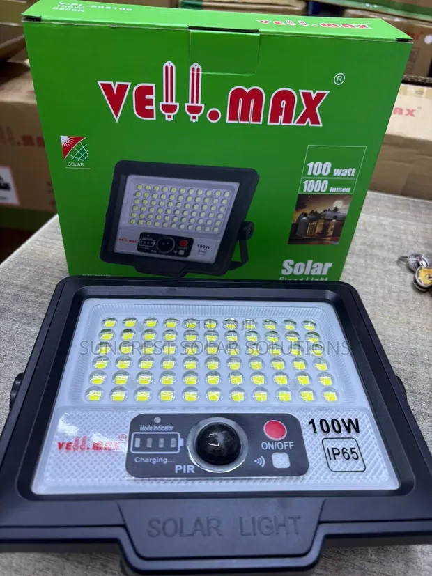 Velmax 200W Solar Floodlight with Motion Sensor - 1