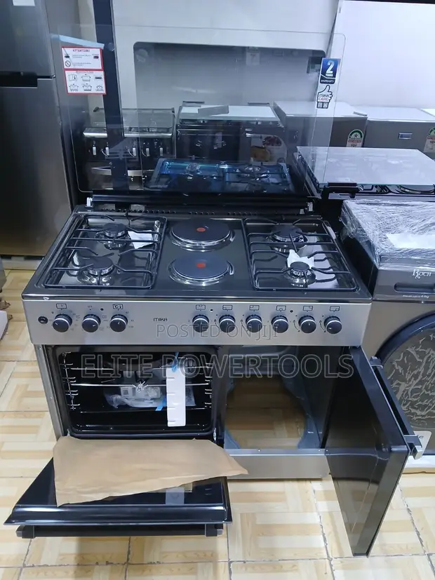 Mika 60x90cm 4 Gas + 2 Electric Standing Cooker - 1