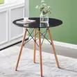 Durable Modern Dining Table - Black - 1