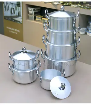 Seti ya Sufuria 14 za Kupikia za Aluminiamu