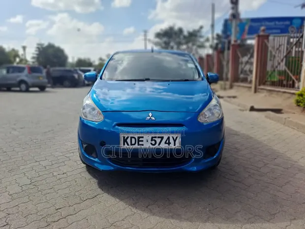 2014 Mitsubishi Mirage DE 4dr Hatchback (1.2L 3cyl 5M) Blue - 1