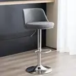 Modern Adjustable Bar Stool - White - 2