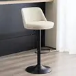 Modern Adjustable Bar Stool - White - 3
