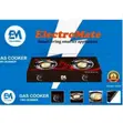 Electromate Double Burner Glass Top Gas Cooker - 1
