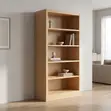 Rafu ya Vitabu ya Ofisi ya 5-Shelf - Nyeusi - 4