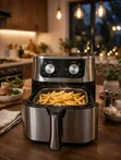 ElectroMate 10L Air Fryer - Stainless Steel Dual Knob - 2