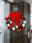 Decorated 36cm PVC Christmas Door Wreath - 2