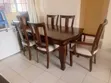 6 Seater Mahogany Dining Table - 1