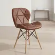 Padded Armless Eames Style Dining Chair - 1