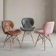 Padded Armless Eames Style Dining Chair - 2