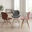 Padded Armless Eames Style Dining Chair - 3