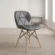 Padded Armless Eames Style Dining Chair - 4