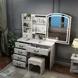Vanity Dressing Table with LED Lights - 4