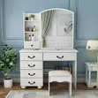Vanity Dressing Table with LED Lights - 5