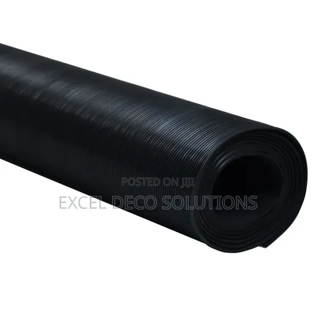 Ribbed Rubber Roll Mat for Directional Grip - 1