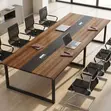 2.4M Boardroom Conference Table - Brown - 2