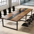 2.4M Boardroom Conference Table - Brown - 4