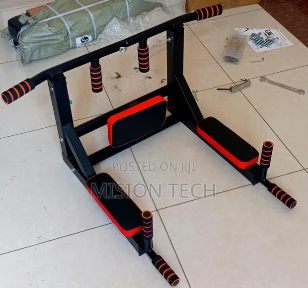 Pull Up Bar Dip Station Mpya Kabisa - 1