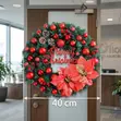 Wreath ya Mlango ya Krismasi yenye Taa 40cm - 2