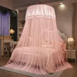 Queen Size Pink Round Mosquito Net - 2