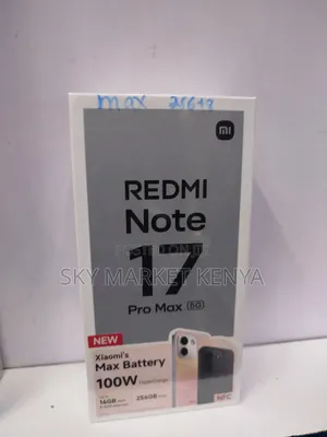New Xiaomi Redmi Note 17 Pro Max 256GB Black