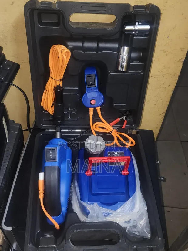 12V Electric Hydraulic Jack na Impact Wrench Kit - 1