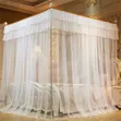 King Size / 6x6 White 4-Stand Mosquito Net - 1