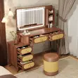 High Quality Bedroom Dressing Table with Mirror - 3