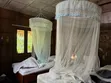 Mtandio wa Mbu Nyeupe wa Duara kwa Kitanda cha King Size (6x6) - 1