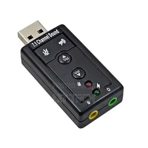 USB External Sound Card Adapter Stereo Audio Virtual 7.1 Ch