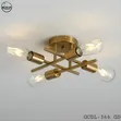 Modern 4-Light Cross Bar Chandelier - 1
