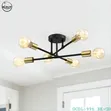 Modern 4-Light Cross Bar Chandelier - 2