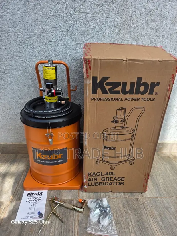 Kzubr Pneumatic 40L Air Grease Lubricator Bucket - 1