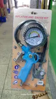 Air Pressure Tyre Gauge Inflating Gun - 2