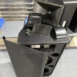 Empty Cabinet Stage Sound System Dual 15-Inch
