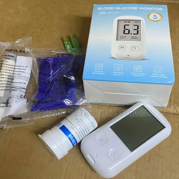 T01 Blood Glucose Monitor Kit with Strips and Lancets - 1