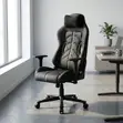 Kiti cha Mchezo cha Ngozi cha High-Back Recliner - 3