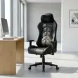 Kiti cha Mchezo cha Ngozi cha High-Back Recliner - 4