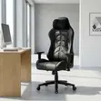 Kiti cha Mchezo cha Ngozi cha High-Back Recliner - 5