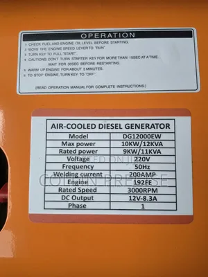 Jenereta ya Dizeli ya 12kVa Inayopozwa na Hewa