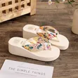 Ladies' Wedged Sandals - White, Sizes 36-41 - 3
