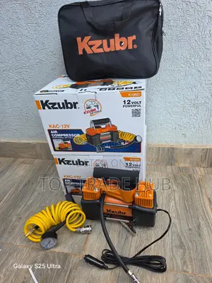 Kzubr 12V Dual-Cylinder Air Compressor & Tyre Inflation Kit