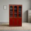 3-Door Mahogany Office Cabinet - 1