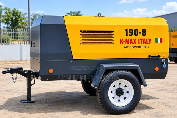 40kW K-Max Italy Portable Diesel Screw Air Compressor - 1
