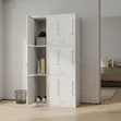 9-Door Institutional Locker Cabinet - White Steel - 1