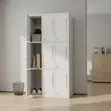 9-Door Institutional Locker Cabinet - White Steel - 3