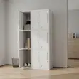 9-Door Institutional Locker Cabinet - White Steel - 5